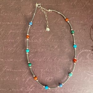 🔥🔥SOLD🔥🔥Sterling Silver Beaded Necklace